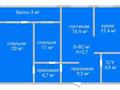 3-комнатная квартира · 82.6 м² · 5/6 этаж, Садовая 100Д за 37.5 млн ₸ в Костанае — фото 2
