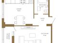 1-комнатная квартира · 47.08 м² · 2/21 этаж, Достык 8/5 за ~ 35.1 млн ₸ в Астане, Есильский р-н