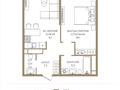 2-комнатная квартира · 47.9 м² · 3/9 этаж, Каныша Сатпаева 90а/1 за ~ 39.6 млн ₸ в Алматы, Бостандыкский р-н