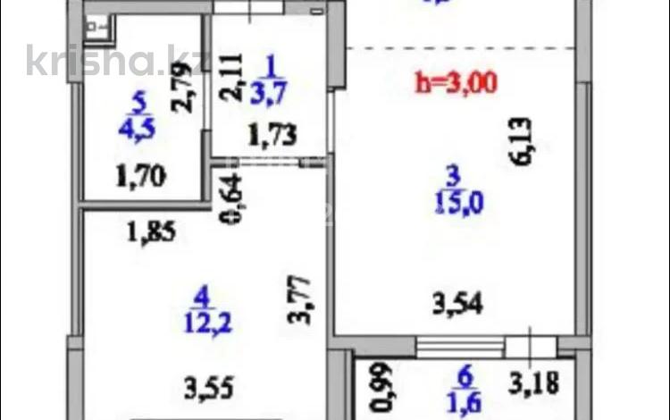 2-бөлмелі пәтер · 43.5 м² · 2/9 қабат, Е 900 10, бағасы: 35 млн ₸ в Астане, Нура р-н — фото 2