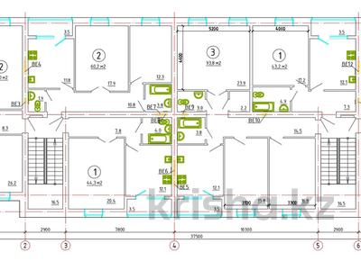2-комнатная квартира · 62 м² · 2/9 этаж, бирлик 33 за ~ 16.7 млн 〒 в Уральске