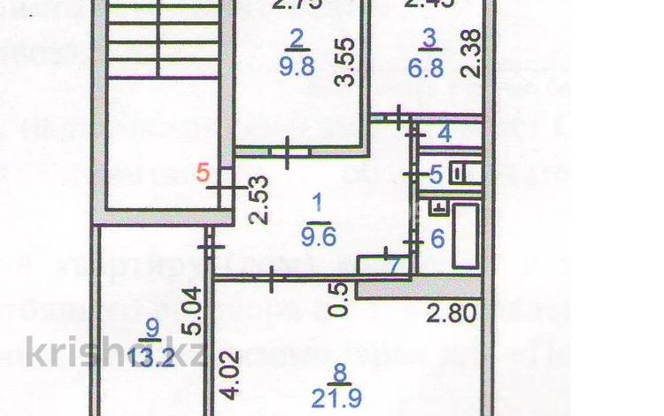 3-комнатная квартира · 67.6 м² · 1/2 этаж, Бородина 174 за 12 млн ₸ в Костанае — фото 2