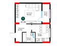 1-бөлмелі пәтер · 41.3 м², Нура р-н, бағасы: ~ 29.7 млн ₸ в Астане — фото 3