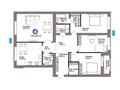4-бөлмелі пәтер · 140.81 м², Е-899 5/1, бағасы: 98 млн ₸ в Астане, Нура р-н