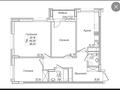 3-комнатная квартира · 88 м² · 3/11 этаж, Казыбек Би 21 за 46 млн ₸ в Астане, Есильский р-н — фото 2