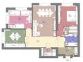 3-бөлмелі пәтер · 100 м² · 9/17 қабат, мкр Нурсат, Байтерекова 190a, бағасы: 105 млн ₸ в Шымкенте, Каратауский р-н — фото 2