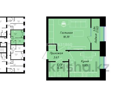 1-бөлмелі пәтер, 40 м², 6/12 қабат, Аль-Фараби 7/3 — Керей Жанибек, бағасы: 19.8 млн 〒 в Астане, Есильский р-н