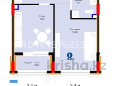 1-бөлмелі пәтер · 37.8 м² · 2/9 қабат, Е-899 7, бағасы: 36 млн ₸ в Астане, Нура р-н