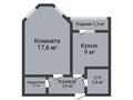 1-бөлмелі пәтер · 37.3 м² · 4/9 қабат, Юбилейный 9, бағасы: 18.9 млн ₸ в Костанае — фото 2