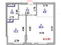 2-комнатная квартира · 47.5 м² · 8/19 этаж, Айнакол 66/1 за 32 млн ₸ в Астане, Алматы р-н — фото 10