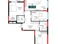 3-комнатная квартира · 100.09 м² · 8/17 этаж, Е 882 40 за 43.8 млн ₸ в Астане — фото 4