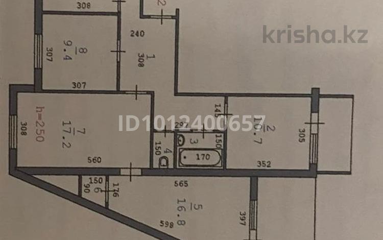 4-комнатная квартира · 81.8 м² · 3/9 этаж, мкр 11 115 за 27 млн ₸ в Актобе — фото 3