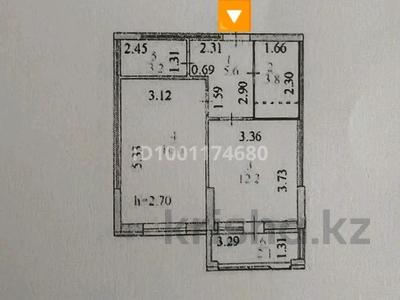 1-комнатная квартира · 43.5 м² · 4/10 этаж, Кордай 100 — Қошқарбаева-Қордай за ~ 26 млн ₸ в Астане, Алматы р-н