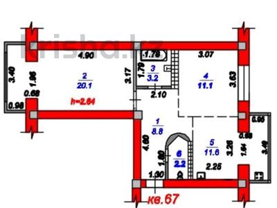 Пәтерлер в Алматы: 2-бөлмелі пәтер · 57 м² · 5/5 қабат, мкр Коктем-1 50, бағасы: 46.9 млн 〒 2-бөлмелі пәтер · 57 м² · 5/5 қабат, мкр Коктем-1 50, бағасы: 46.9 млн 〒 в Алматы, Бостандыкский р-н
