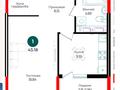1-комнатная квартира · 43.18 м² · 12/14 этаж, Е 882 за 24 млн ₸ в Астане, Нура р-н — фото 5