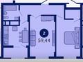 2-комнатная квартира · 60 м² · 2/9 этаж, Туран 89/3 за 27.5 млн ₸ в Астане, Нура р-н