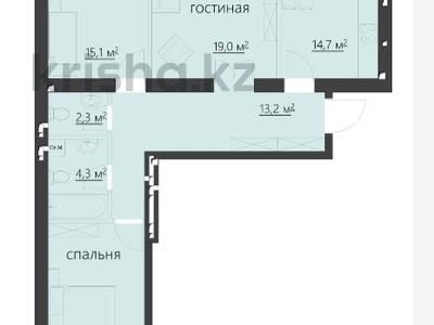 3-бөлмелі пәтер · 91 м² · 3/5 қабат, мкр Михайловка , Крылова 15, бағасы: ~ 42.8 млн ₸ в Караганде, Казыбек би р-н