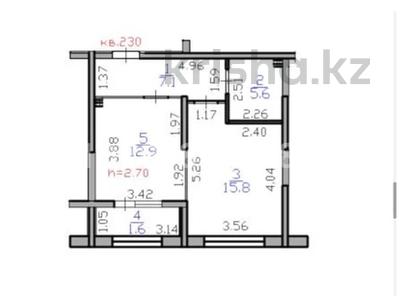1-бөлмелі пәтер · 43 м² · 2/6 қабат, Тараз 8/1 — Мкр. Кайрат, бағасы: 31.6 млн ₸ в Алматы, Турксибский р-н