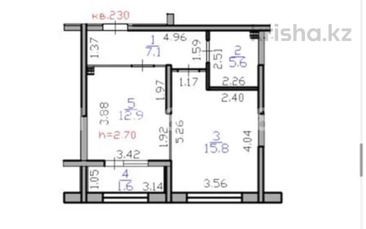 1-бөлмелі пәтер · 43 м² · 2/6 қабат, Тараз 8/1 — Мкр. Кайрат, бағасы: 31.6 млн ₸ в Алматы, Турксибский р-н — фото 2