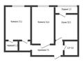 2-комнатная квартира · 59.2 м² · 7/9 этаж, береке 57 за 32 млн ₸ в Костанае — фото 11