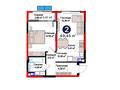 2-комнатная квартира · 49.45 м² · 6/6 этаж, мкр Гажайып 11/19 за ~ 35.9 млн ₸ в Алматы, Алатауский р-н — фото 3