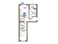2-бөлмелі пәтер · 61.58 м², Е 909 29, бағасы: ~ 44.8 млн ₸ в Астане, Нура р-н — фото 3