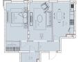 2-бөлмелі пәтер · 69.32 м² · 5/5 қабат, мкр Нуршашкан (Колхозши), Алатау 44, бағасы: ~ 36 млн ₸ в Алматы, Турксибский р-н