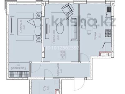 2-бөлмелі пәтер · 69.32 м² · 5/5 қабат, мкр Нуршашкан (Колхозши), Алатау 44, бағасы: ~ 36 млн ₸ в Алматы, Турксибский р-н