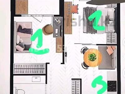 2-бөлмелі пәтер · 44 м² · 1/12 қабат, Жошы хана 13, бағасы: 32 млн ₸ в Астане, Есильский р-н