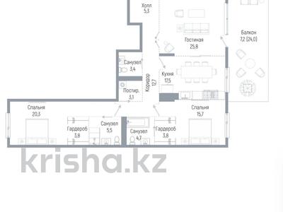 3-комнатная квартира · 126.8 м² · 2/3 этаж, Мкр. Мирас 33 — Без комисии! за ~ 223.7 млн ₸ в Алматы, Наурызбайский р-н