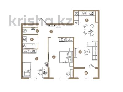 3-бөлмелі пәтер · 68 м² · 6/9 қабат, Ботакоз 5 — БЕЗ КОМИССИИ, бағасы: ~ 37.5 млн ₸ в Алматы, Алатауский р-н