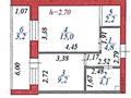 1-бөлмелі пәтер · 38.5 м² · 3/7 қабат, Аманжол Болекпаев 10/1, бағасы: 25 млн ₸ в Астане, Алматы р-н