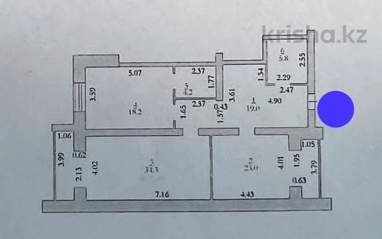 3-бөлмелі пәтер · 104.5 м² · 3/5 қабат, Алтын орда ш/а., Тауелсиздик 18а, бағасы: 33 млн ₸ в Актобе, мкр. Алтын орда — фото 2