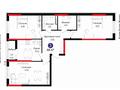 3-комнатная квартира · 88.47 м² · 13/17 этаж, Туран 52/2, 52/3 за 72 млн ₸ в Астане, Есильский р-н — фото 52