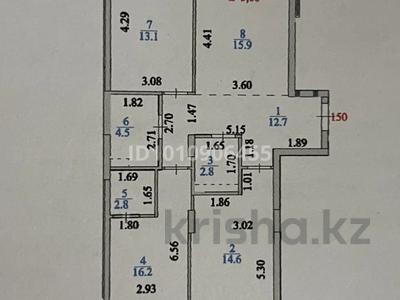 3-комнатная квартира · 85 м² · 6/9 этаж, Толе Би 35/1 за 72 млн ₸ в Астане, Нура р-н
