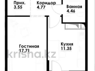 2-бөлмелі пәтер · 43.5 м² · 2/12 қабат, Алғабас ш/а., ул. Фадеева, 38г, бағасы: 27.5 млн ₸ в Алматы, Алатауский р-н