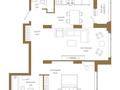 2-бөлмелі пәтер · 68.82 м² · 8 қабат, Достык 8/2 — Без комиссии|Рассрочка и ипотека, бағасы: ~ 50.7 млн ₸ в Астане