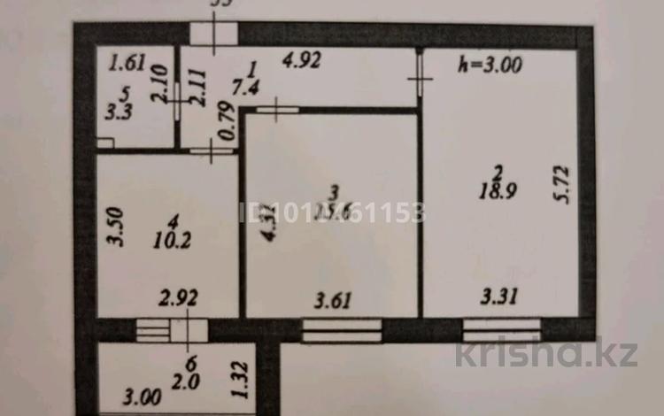 2-бөлмелі пәтер · 57.4 м² · 12/12 қабат, Улица А 52, 6 6 — Калдаякова и Улы Дала, бағасы: 29 млн ₸ в Астане, Сарайшык р-н — фото 2