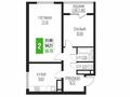 2-бөлмелі пәтер · 55.7 м² · 2/12 қабат, Алғабас ш/а., Омарова 1, бағасы: ~ 26.4 млн ₸ в Алматы, Алатауский р-н
