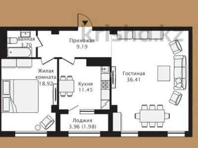 2-бөлмелі пәтер, 81.4 м², 3/9 қабат, Улы Дала 58/1, бағасы: ~ 38.3 млн 〒 в Астане, Есильский р-н