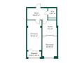 2-комнатная квартира · 59.66 м², квартал 189 за 26 млн ₸ в Шымкенте, Абайский р-н — фото 3