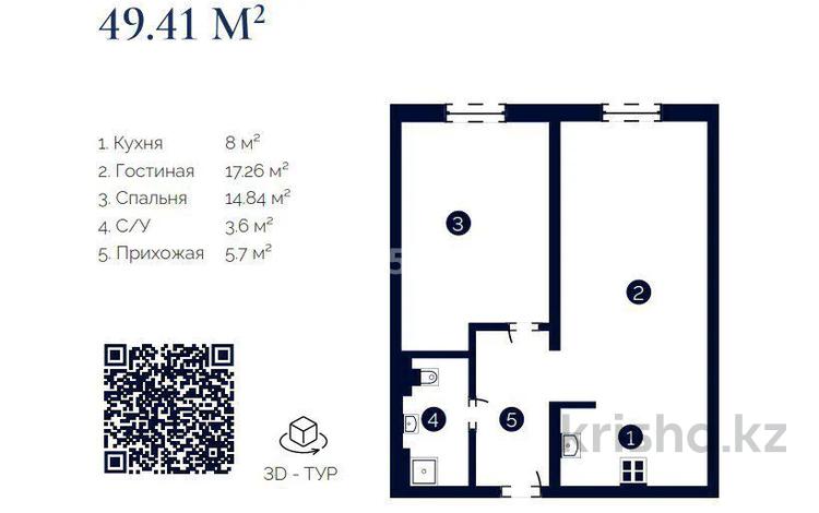 2-комнатная квартира · 48 м² · 4/12 этаж, Туркия 1/10 за 20 млн ₸ в Шымкенте, Каратауский р-н — фото 2