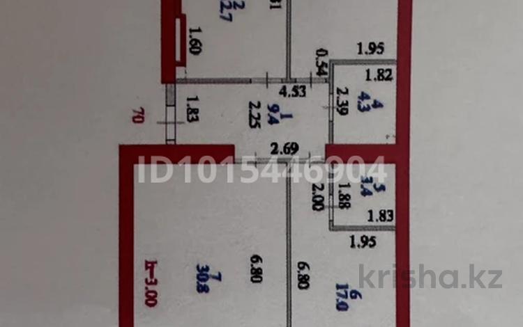 3-комнатная квартира · 94.9 м² · 4/12 этаж, Тәттімбет 9 за 56 млн ₸ в Астане, Нура р-н — фото 2