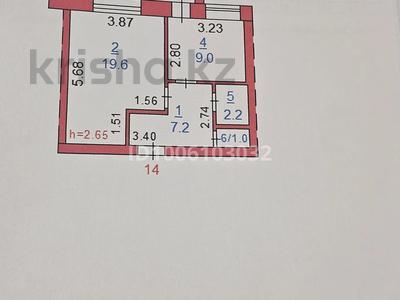 1-комнатная квартира · 41.3 м² · 2/3 этаж, Бородина — Хлебозавод за 15 млн 〒 в Костанае