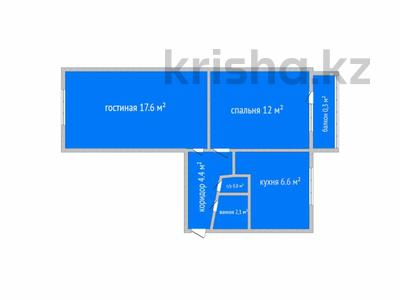 2-бөлмелі пәтер · 43.5 м² · 4/5 қабат, Абая, бағасы: 19 млн ₸ в Костанае