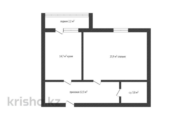 2-комнатная квартира · 56.9 м² · 1/5 этаж, Биржан сала 108 за 15.7 млн 〒 в Кокшетау — фото 2