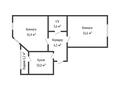 2-комнатная квартира · 54.3 м² · 9/9 этаж, микрорайон Юбилейный за 27 млн ₸ в Костанае — фото 12