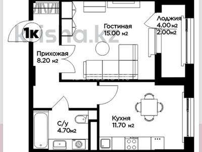 1-бөлмелі пәтер · 42 м² · 3/9 қабат, Е-36 4 — Блок Е, бағасы: 27.9 млн ₸ в Астане, Нура р-н