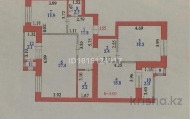 3-бөлмелі пәтер · 110 м² · 5/7 қабат, Аль-Фараби 21/1, бағасы: 90 млн ₸ в Астане, Есильский р-н — фото 2