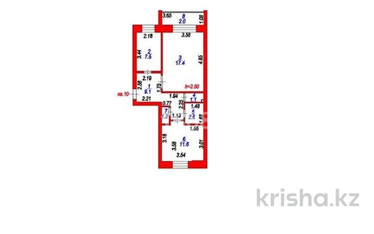 2-комнатная квартира · 51 м² · 5/5 этаж, Республика 25 — Кенесары за 20.5 млн ₸ в Астане, Сарыарка р-н — фото 11